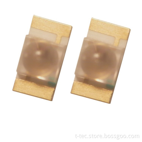 1206 Package Size PLCC2 Dome Lens 520nm 530nm Pure Green SMD LED